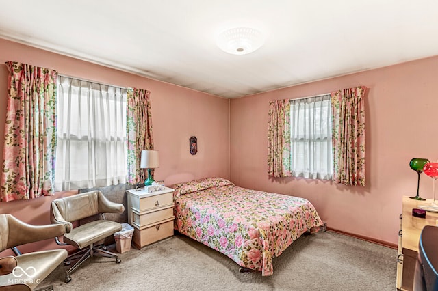 bedroom featuring carpet flooring