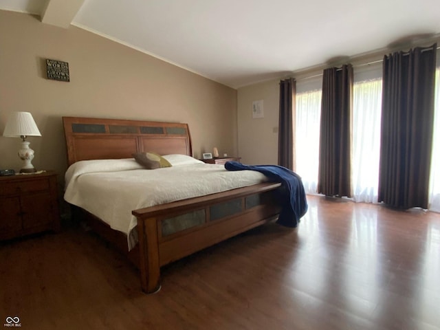 6070 S 1000 E, Brazil, IN 47834 - bedroom with wood finished floors and vaulted ceiling