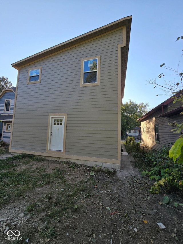 view of back of property