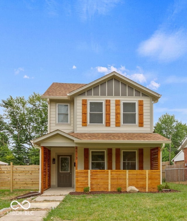 4513 Norwaldo Ave, Indianapolis, IN 46205 - view of front of house featuring a front lawn