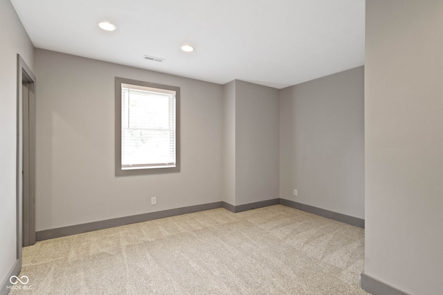 view of carpeted empty room