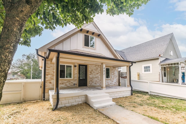 view of front of home featuring a porch