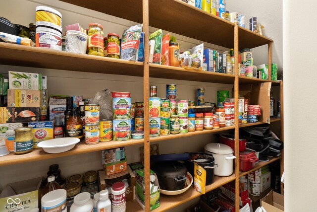 view of pantry