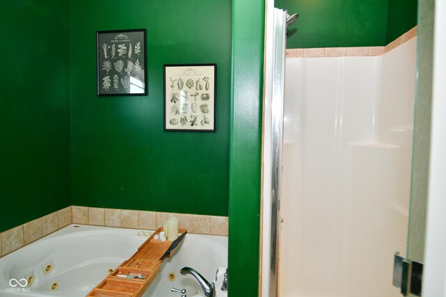 bathroom with a bathing tub