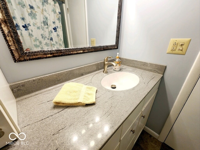 bathroom with vanity