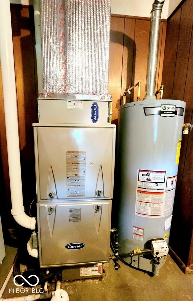 utilities with gas water heater