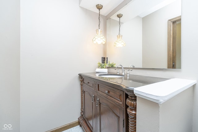 bathroom with vanity