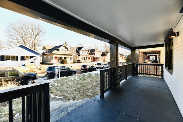 view of patio featuring covered porch