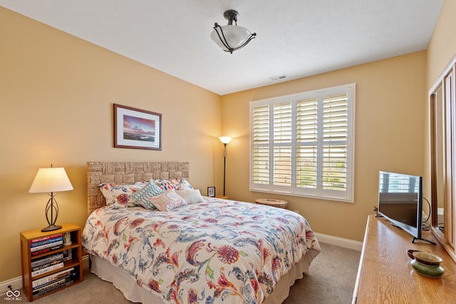 bedroom with carpet floors