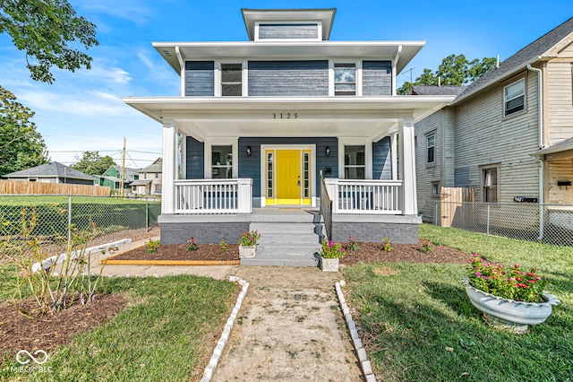 view of front facade with covered porch