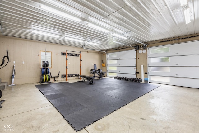 view of workout room