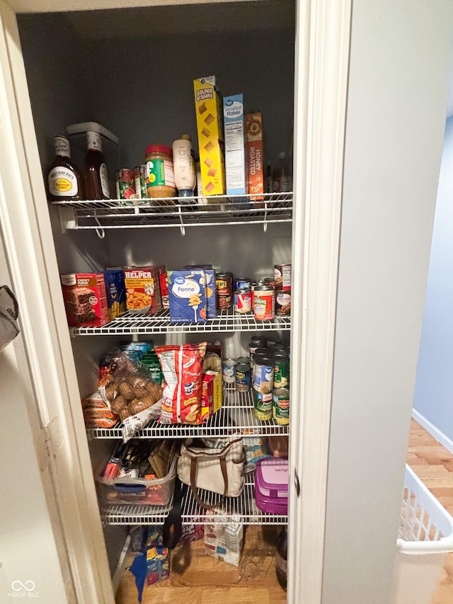 view of pantry