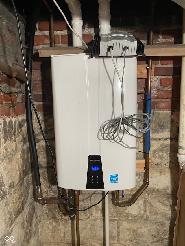 utilities featuring tankless water heater