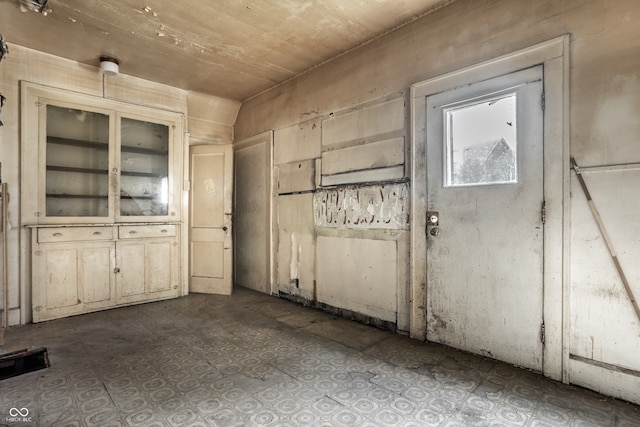 interior space featuring tile patterned flooring