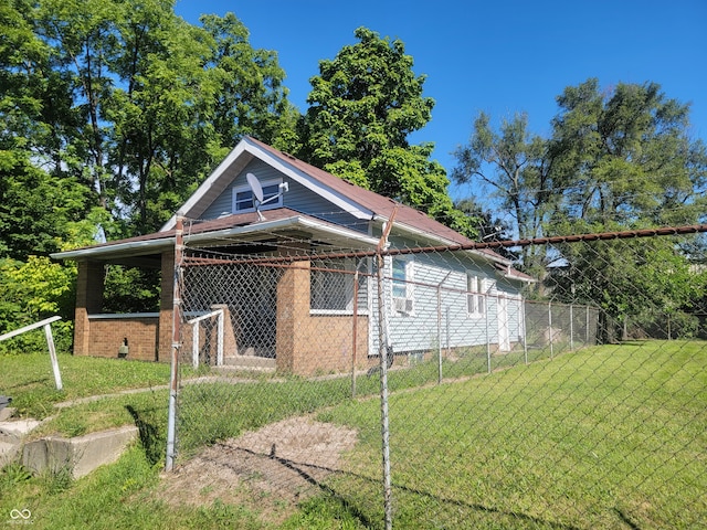 exterior space featuring a yard