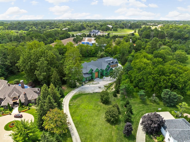 bird's eye view featuring a residential view