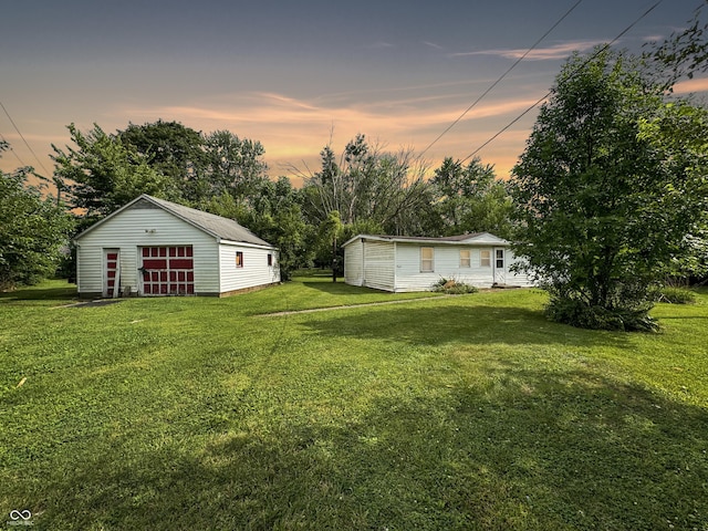 5647 W Mooresville Rd, Indianapolis, IN 46221 - view of yard at dusk