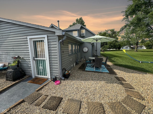 5647 W Mooresville Rd, Indianapolis, IN 46221 - exterior space with a yard and a patio area