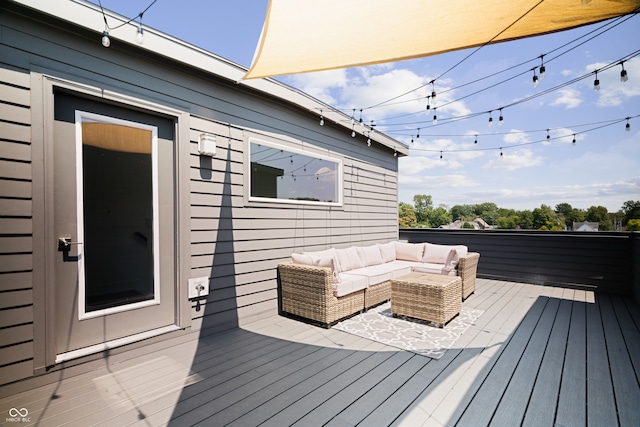 deck with outdoor lounge area