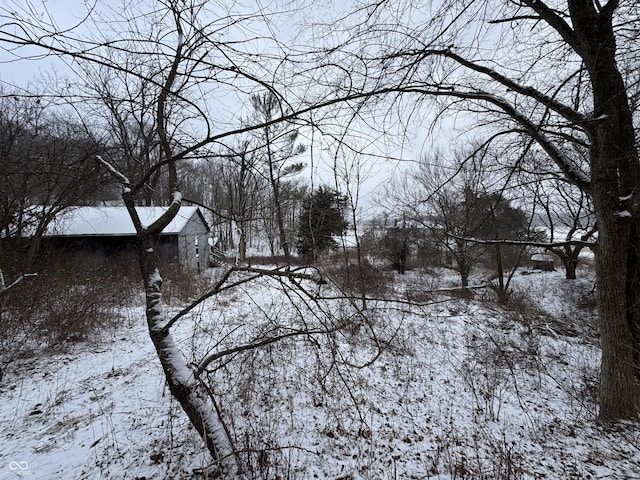 view of snowy landscape