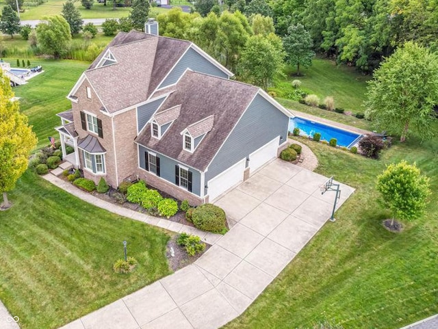 birds eye view of property