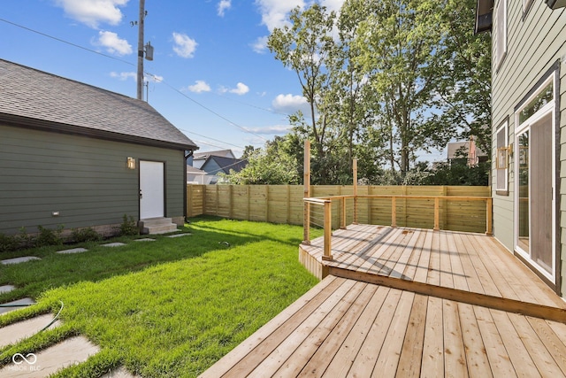 exterior space with a wooden deck