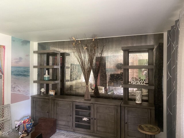 view of bar