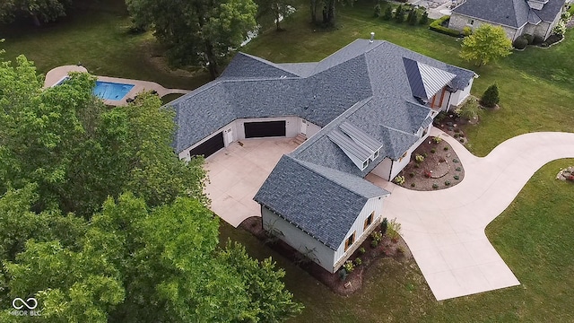 birds eye view of property