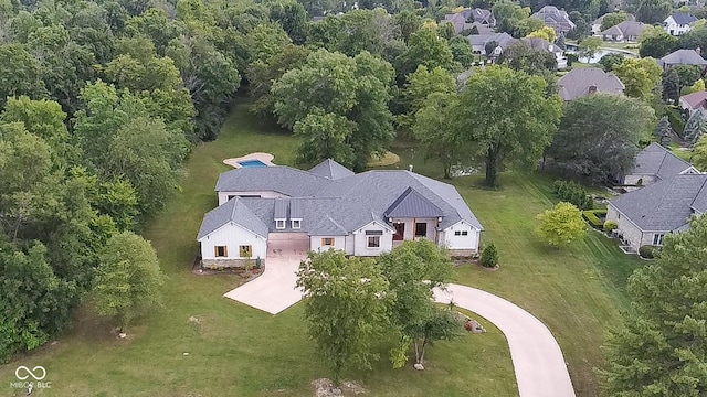 birds eye view of property