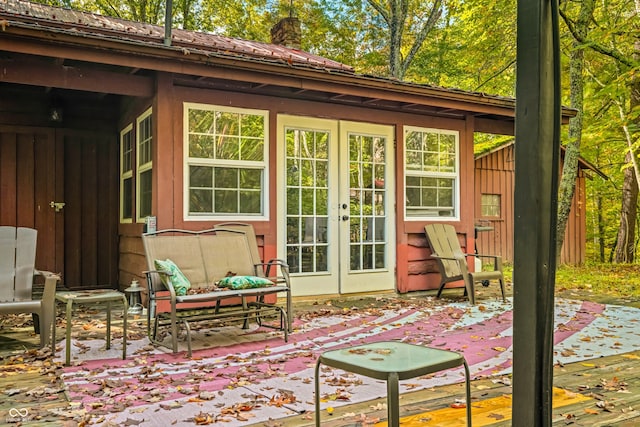 view of patio / terrace with french doors