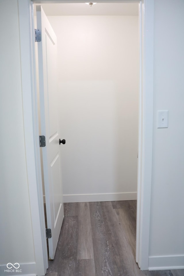 bathroom featuring hardwood / wood-style floors