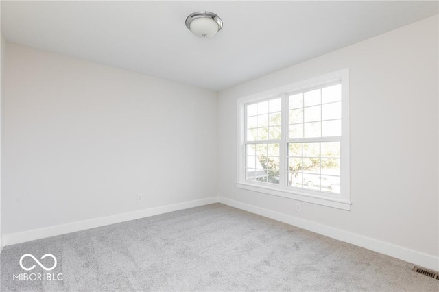 view of carpeted empty room