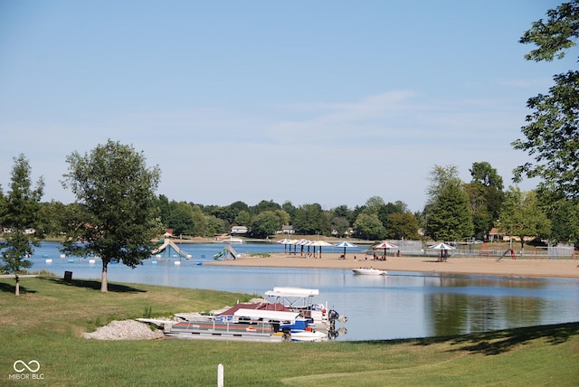 view of water feature