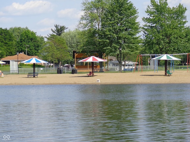 view of water feature