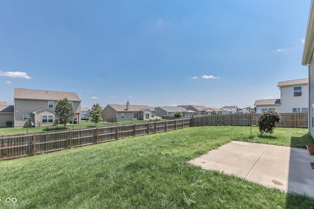 view of yard featuring a patio area