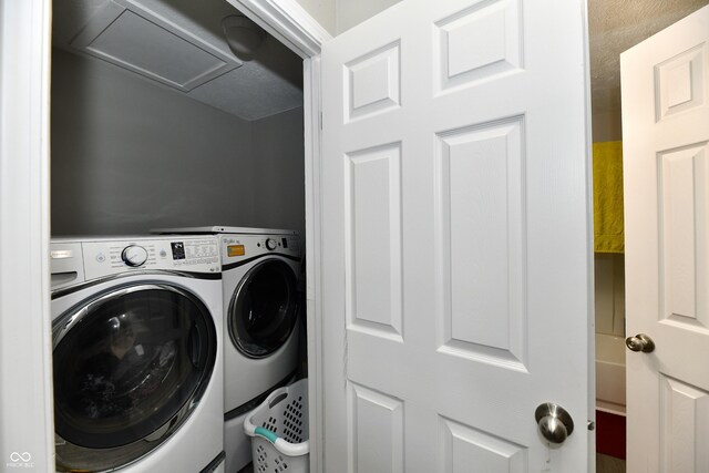 view of clothes washing area