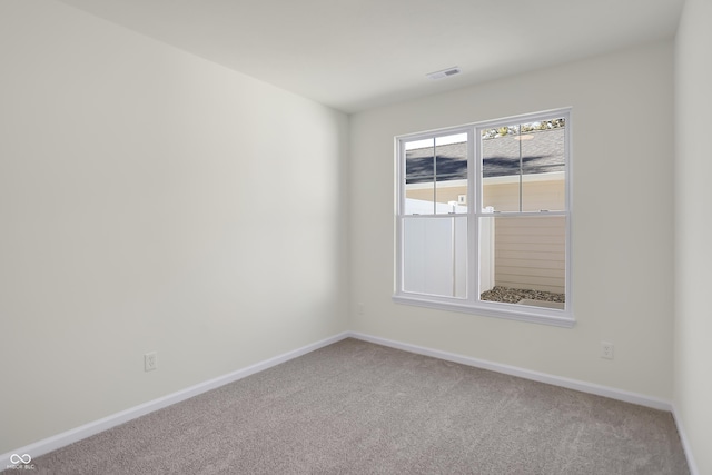 spare room featuring carpet floors