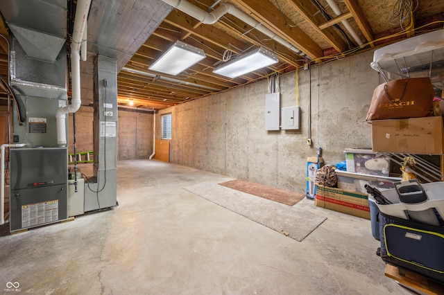 1936 Broadmoor Ln, Columbus, IN 47203 - unfinished below grade area featuring electric panel