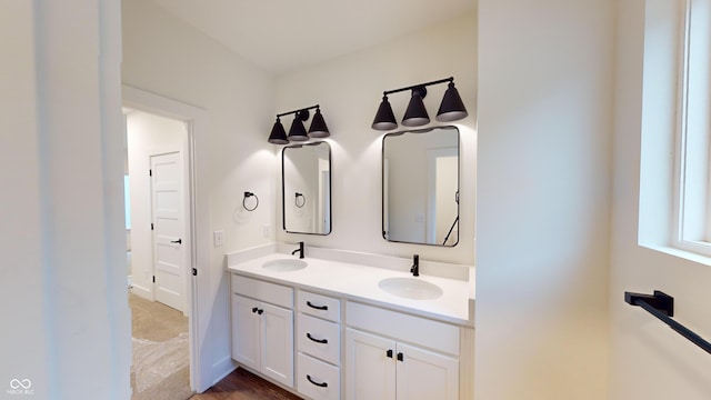 bathroom with vanity