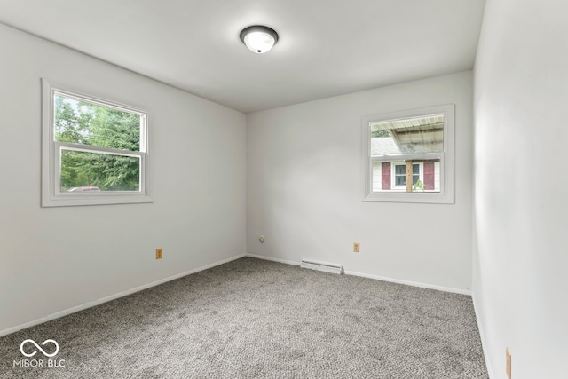 unfurnished room featuring carpet floors