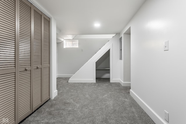 1210 Finley Ave, Indianapolis, IN 46203 - corridor with carpet flooring and baseboards