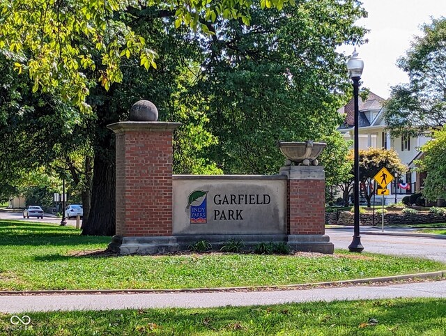 1210 Finley Ave, Indianapolis, IN 46203 - community / neighborhood sign featuring a lawn