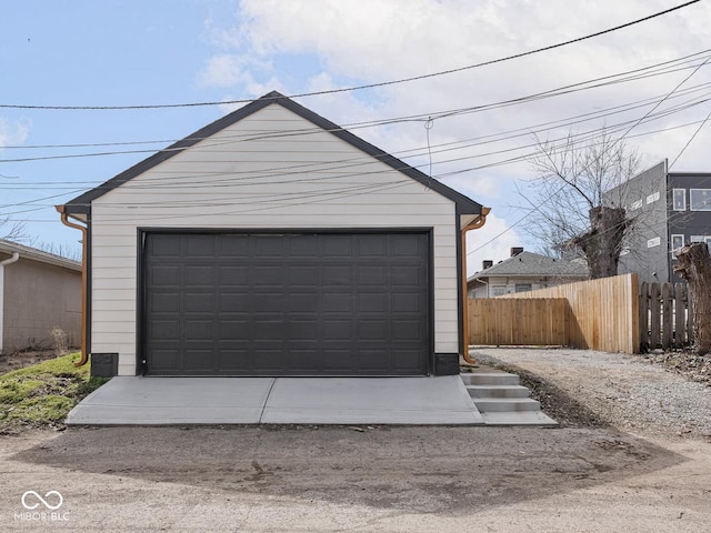 1210 Finley Ave, Indianapolis, IN 46203 - detached garage with fence