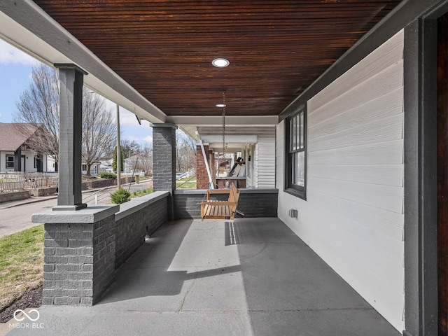 1210 Finley Ave, Indianapolis, IN 46203 - view of patio / terrace with a porch