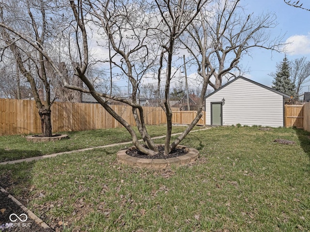 1210 Finley Ave, Indianapolis, IN 46203 - view of yard featuring an outdoor structure