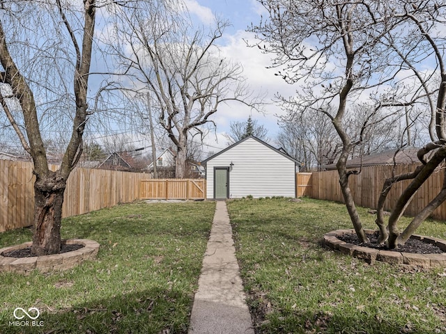 1210 Finley Ave, Indianapolis, IN 46203 - view of yard with an outdoor structure