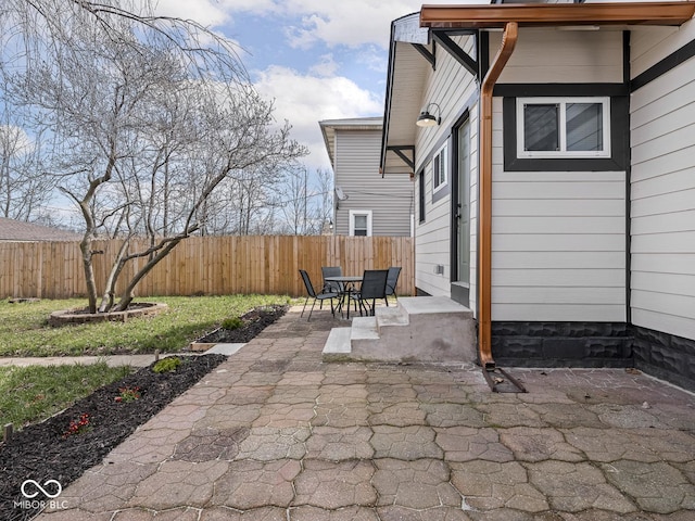 1210 Finley Ave, Indianapolis, IN 46203 - view of patio / terrace featuring a fenced backyard