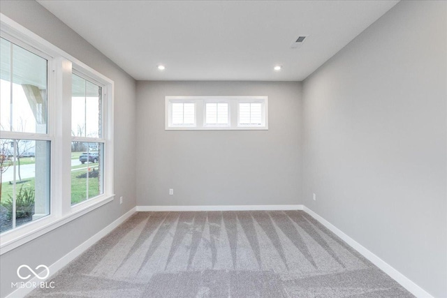 view of carpeted empty room