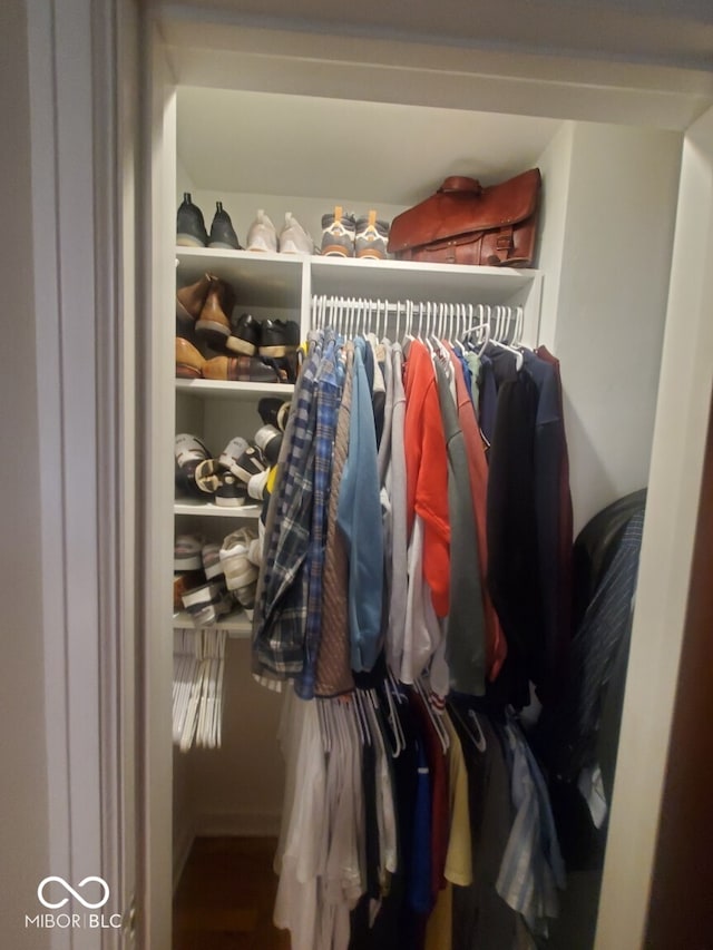 view of closet
