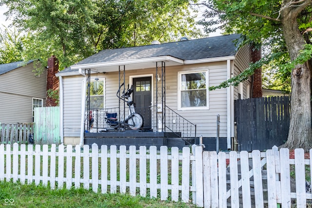 view of bungalow-style home